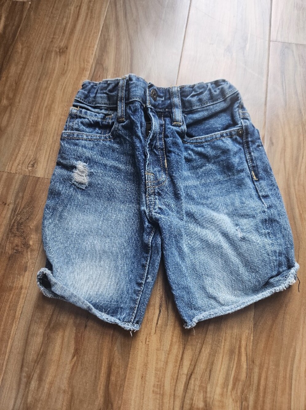 GAP Baby 1969 Dark Blue Elastic Waist Denim Shorts 4t
